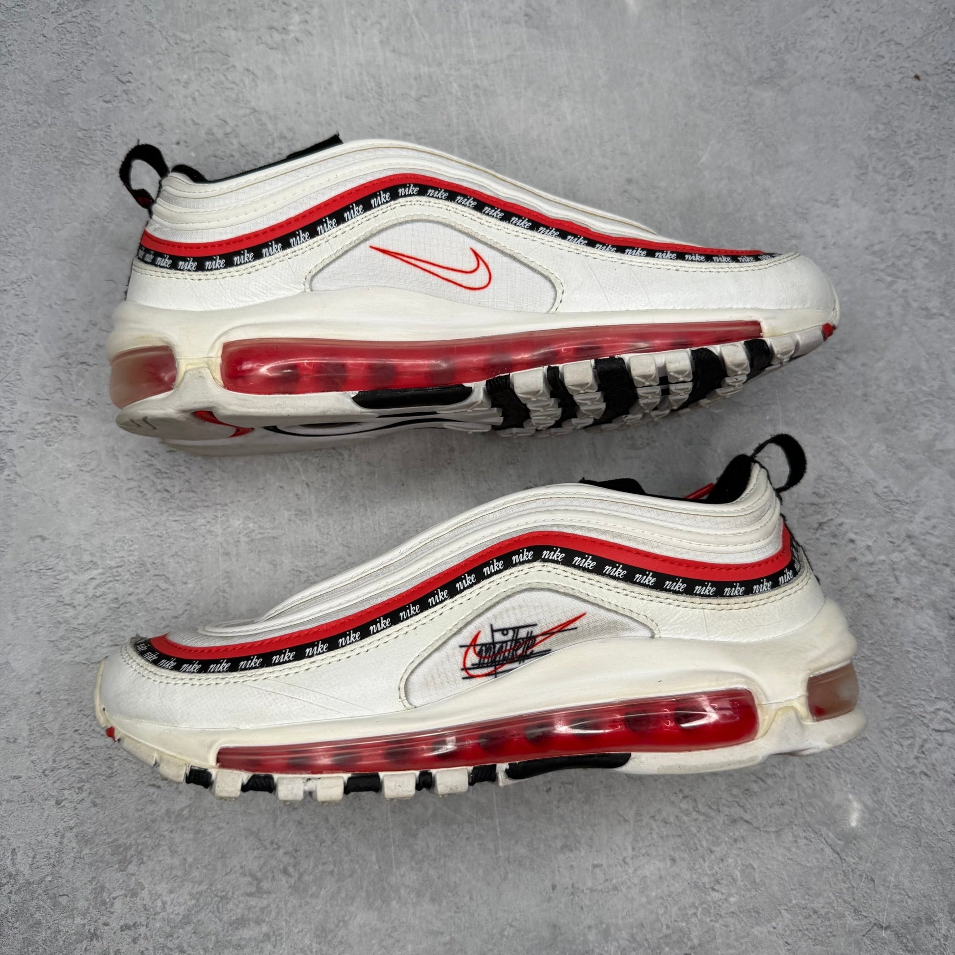 Nike Air Max 97 Script Swoosh Pack (GS) *pre - owned* SIZE 5Y - Kicks Collective PA - Nike - CQ4817-100 - Kid's Shoes - 5Y - Pre - Owned - No Box