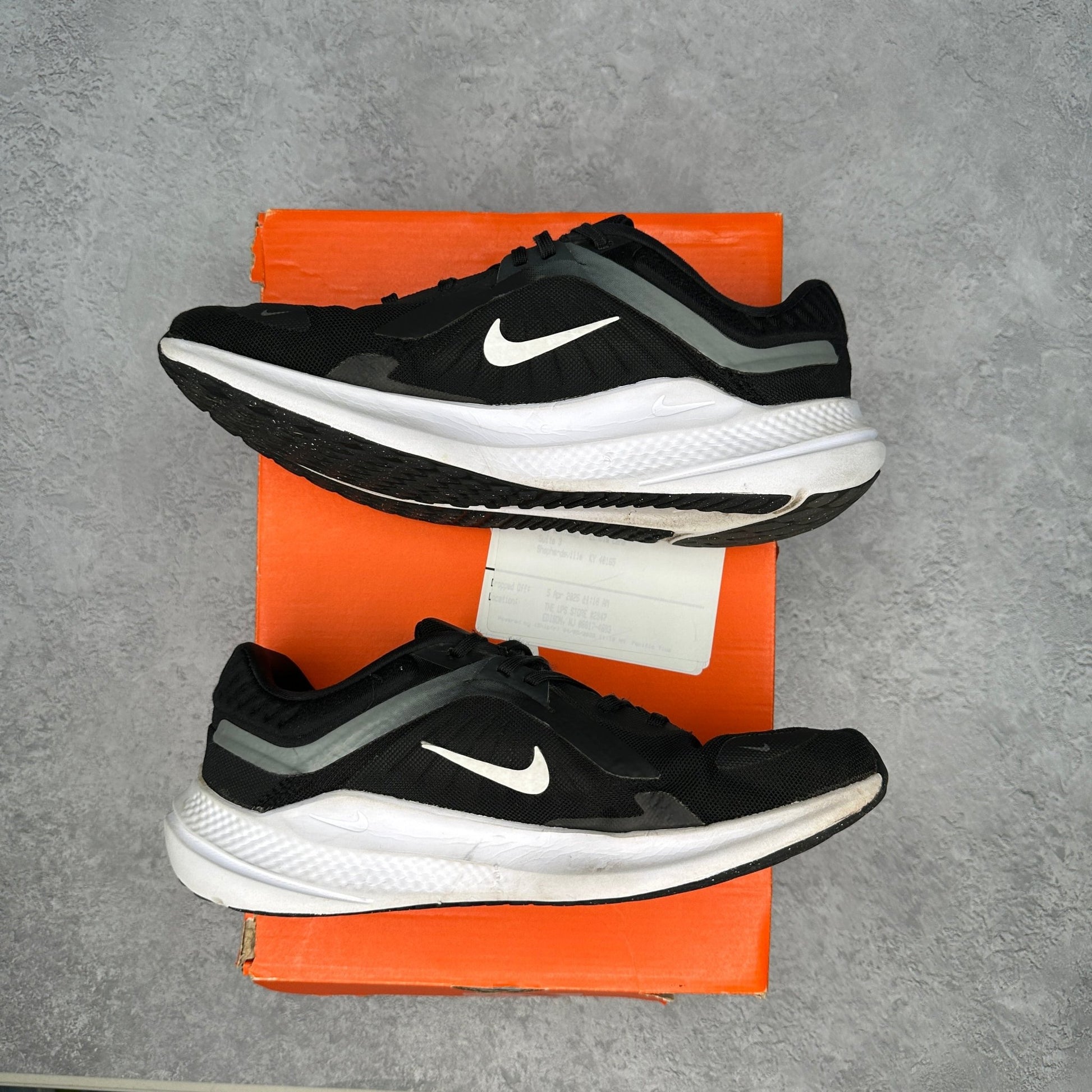 Nike Quest 5 Black Smoke Grey Dark Smoke Grey White *pre - owned* SIZE 9 - Kicks Collective PA - Nike - DD0204 - 001 - Men's Shoes - 9M/10.5W - Pre - Owned