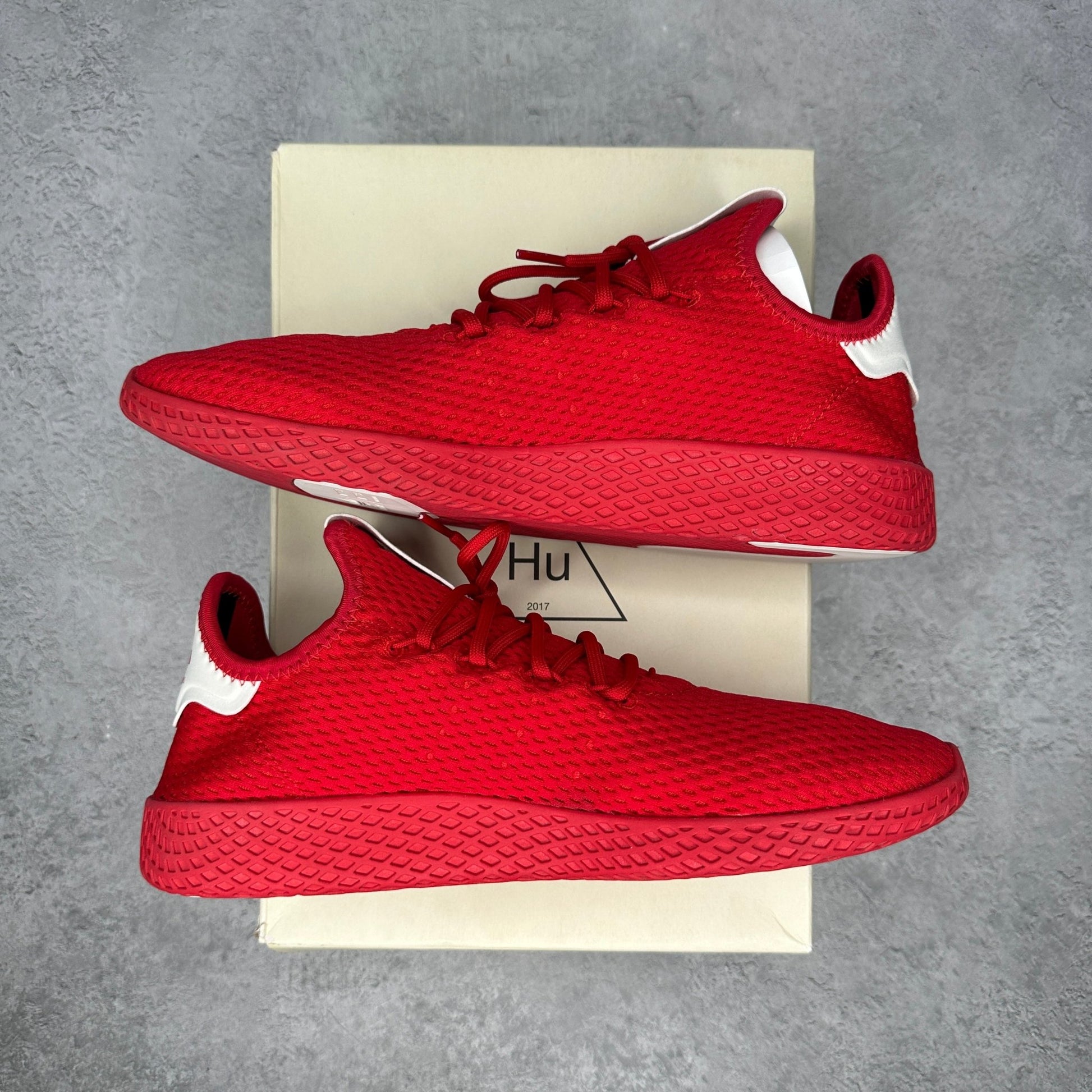 adidas Tennis Hu Pharrell Solid Scarlet *pre - owned* SIZE 9.5 - Kicks Collective PA - adidas - BY8720 - Men's Shoes - 9.5M/11W - Pre - Owned