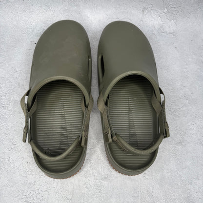 Nike Calm Mule Medium Olive Gum Medium Brown *pre-owned* SIZE 8