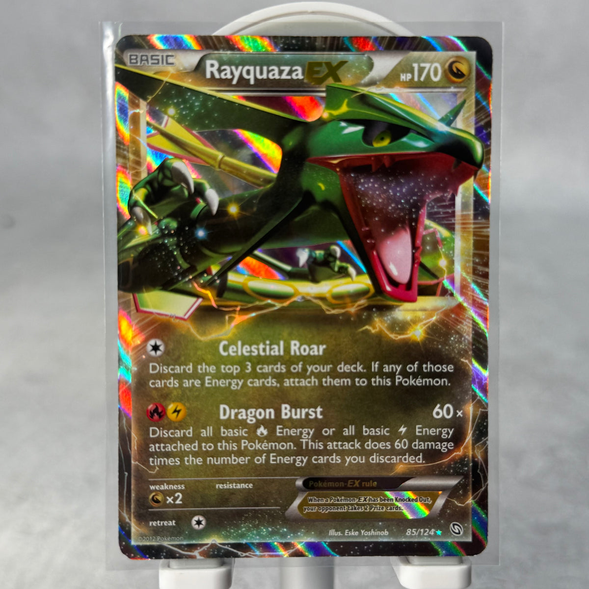 Pokemon Rayquaza EX 85/124 Dragons Exalted