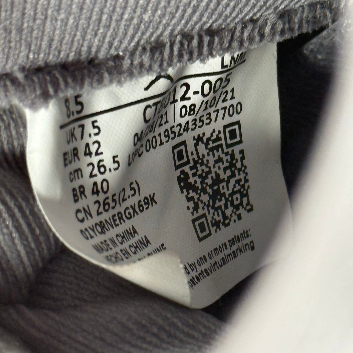 Jordan 11 Retro Cool Grey (2021) *pre - owned* SIZE 8.5 - Kicks Collective PA - Jordan - CT8012 - 005 - Men's Shoes - 8.5M/10W - Pre - Owned