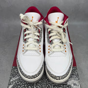 Jordan 3 Retro Cardinal Red *pre-owned* SIZE 8.5