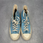 Converse Chuck Taylor All Star 70 Hi Comme des Garcons PLAY Bright Blue *pre-owned* SIZE 8
