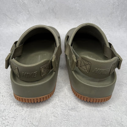 Nike Calm Mule Medium Olive Gum Medium Brown *pre-owned* SIZE 8