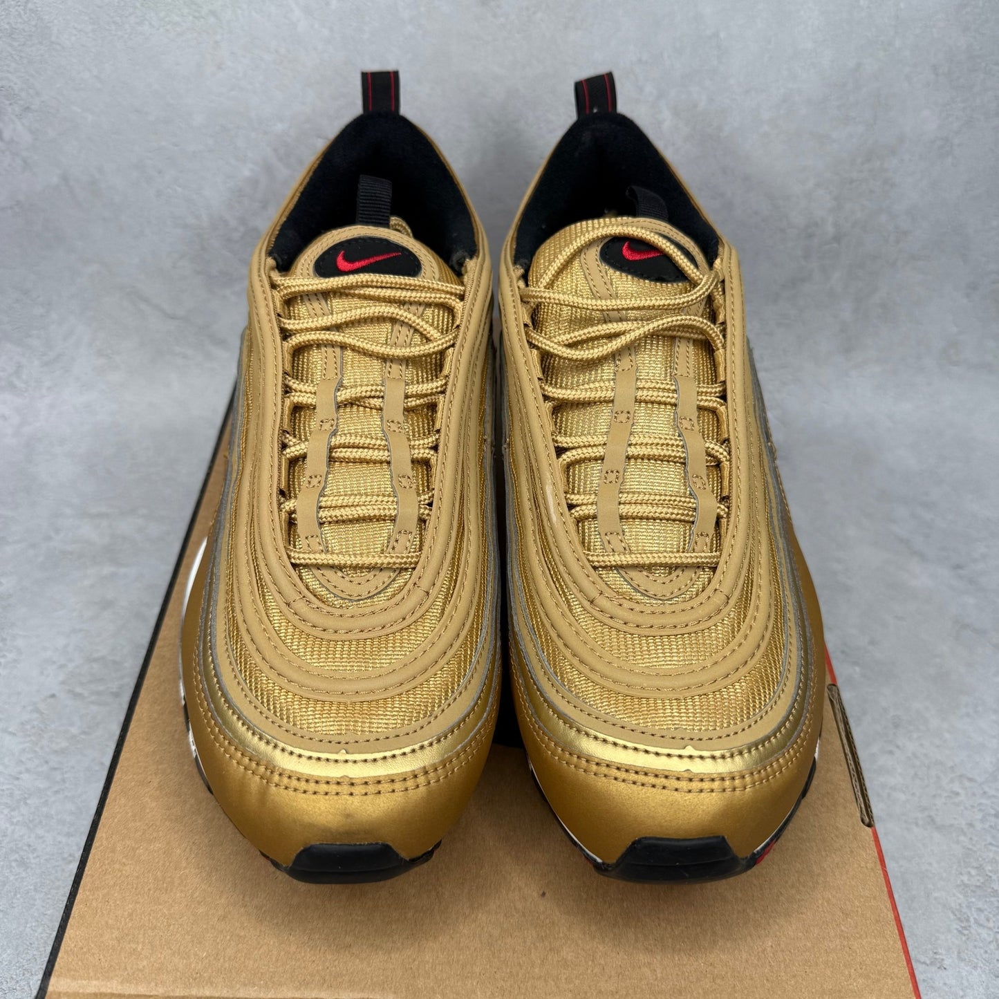 Nike Air Max 97 OG Golden Bullet (2023) *pre - owned* SIZE 8.5 - Kicks Collective PA - Nike - DM0028-700 - Men's Shoes - 8.5M/10W - Pre - Owned
