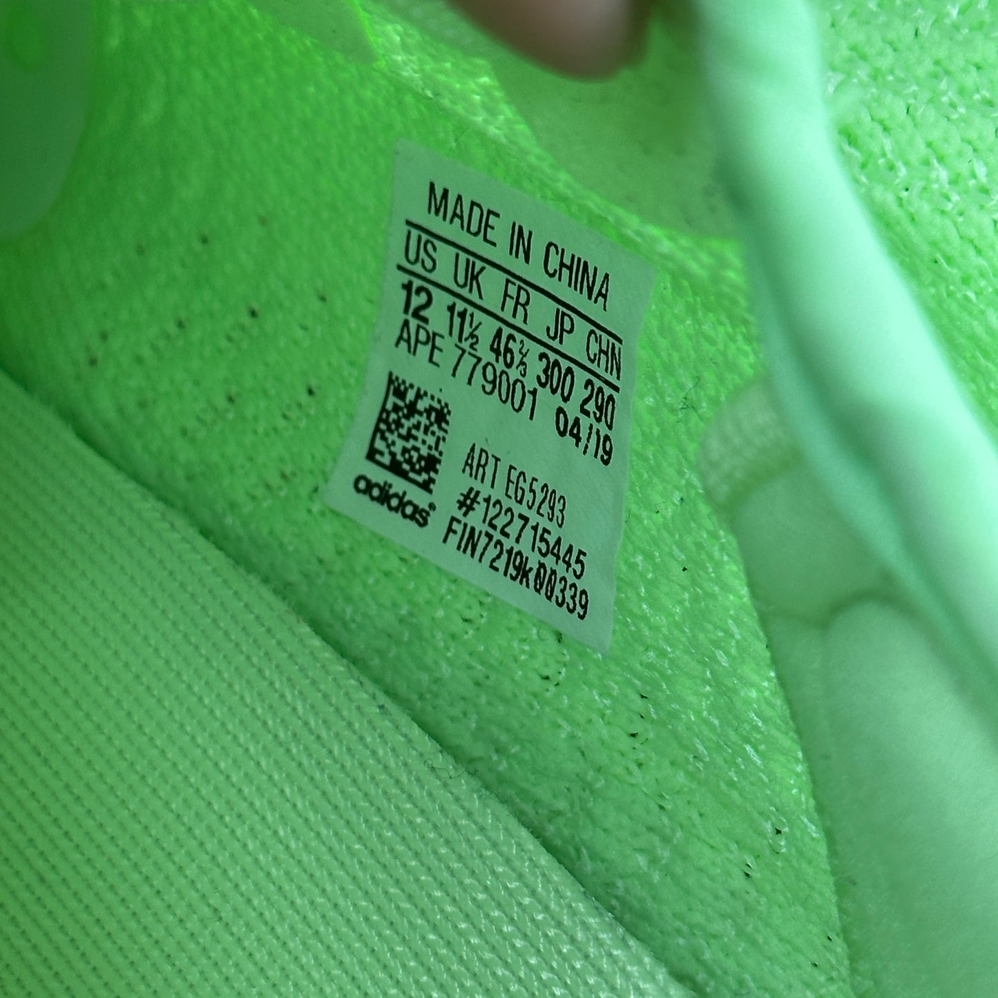 adidas Yeezy Boost 350 V2 Glow VNDS *pre-owned* SIZE 12