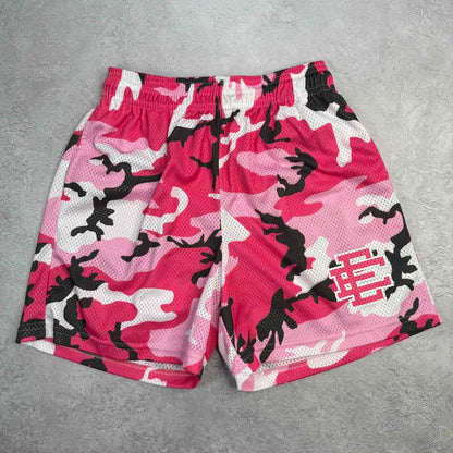 Eric Emanuel EE Basic Short Pink/Black Camo *pre-owned* SIZE LARGE