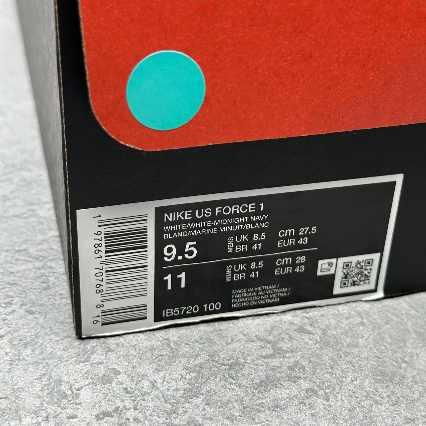 Nike Air Force 1 Low Lil Yachty Concrete Boys It's Us VNDS *pre-owned* SIZE 9.5