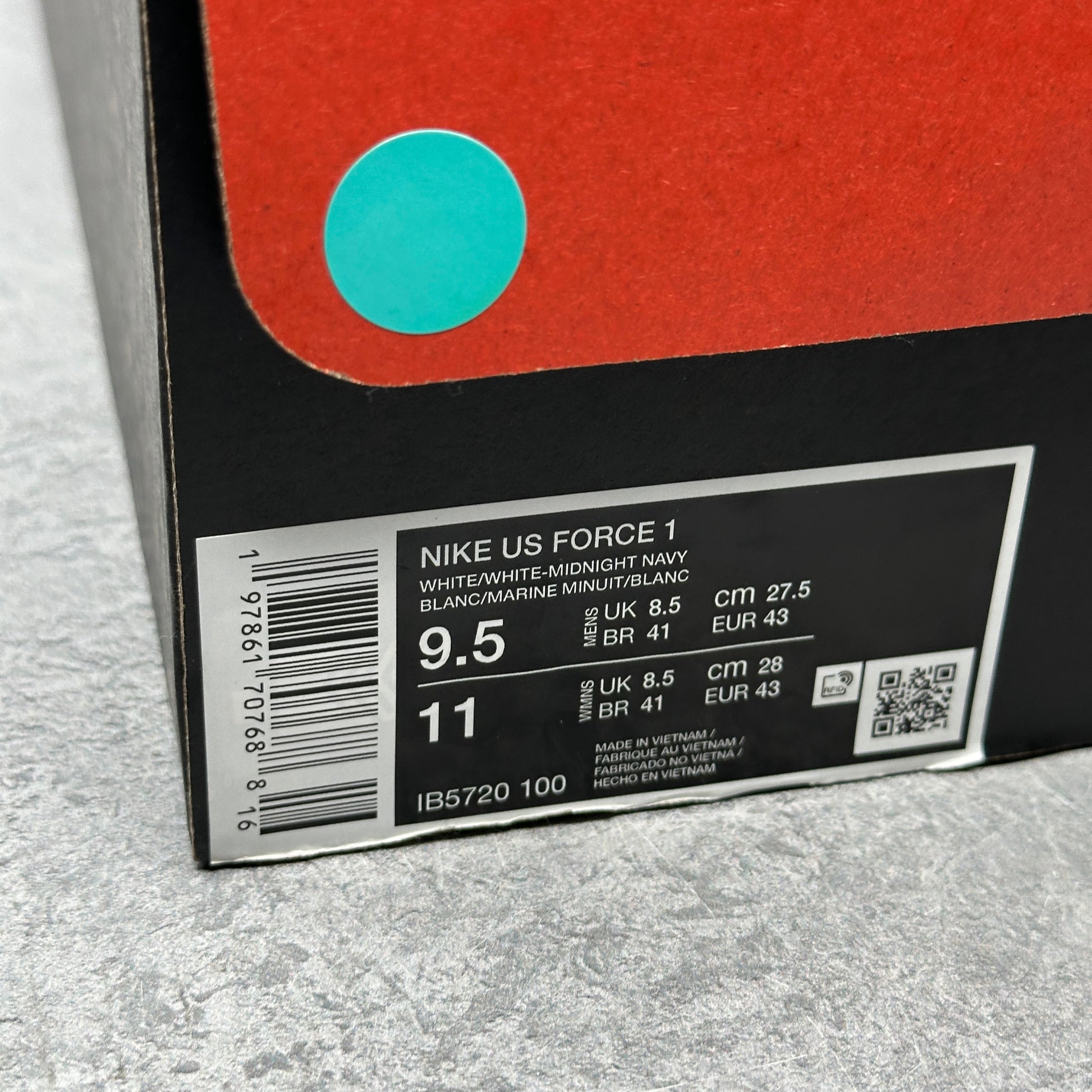 Nike Air Force 1 Low Lil Yachty Concrete Boys It's Us VNDS *pre-owned* SIZE 9.5