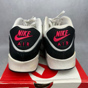Nike Air Max 90 Essential White Hyper Pink Black *pre-owned* SIZE 8.5