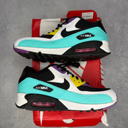 Nike Air Max 90 Black Bright Violet White *pre-owned* SIZE 9.5 - Kicks Collective PA - Nike - AJ1285-024 - Men's Shoes - 9.5M/11W - Pre-Owned