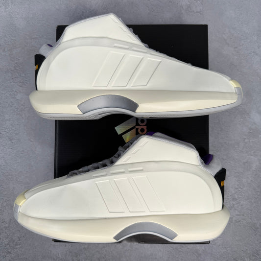 adidas Crazy 1 Cream White Active Purple *pre-owned* SIZE 11.5