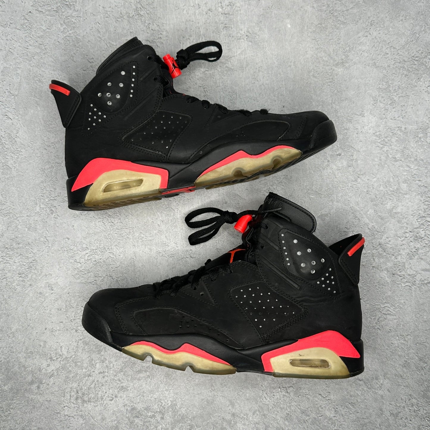 Jordan 6 Retro Infrared Black (2014) *pre - owned* SIZE 8 - Kicks Collective PA - Jordan - 384664-023 - Men's Shoes - 8M/9.5W - Pre - Owned - No Box