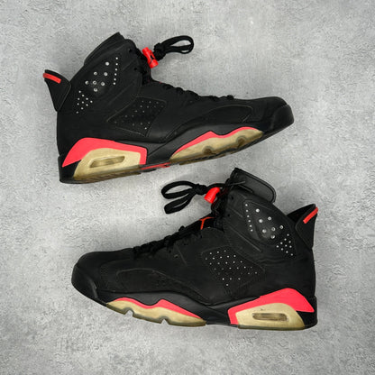 Jordan 6 Retro Infrared Black (2014) *pre - owned* SIZE 8 - Kicks Collective PA - Jordan - 384664-023 - Men's Shoes - 8M/9.5W - Pre - Owned - No Box