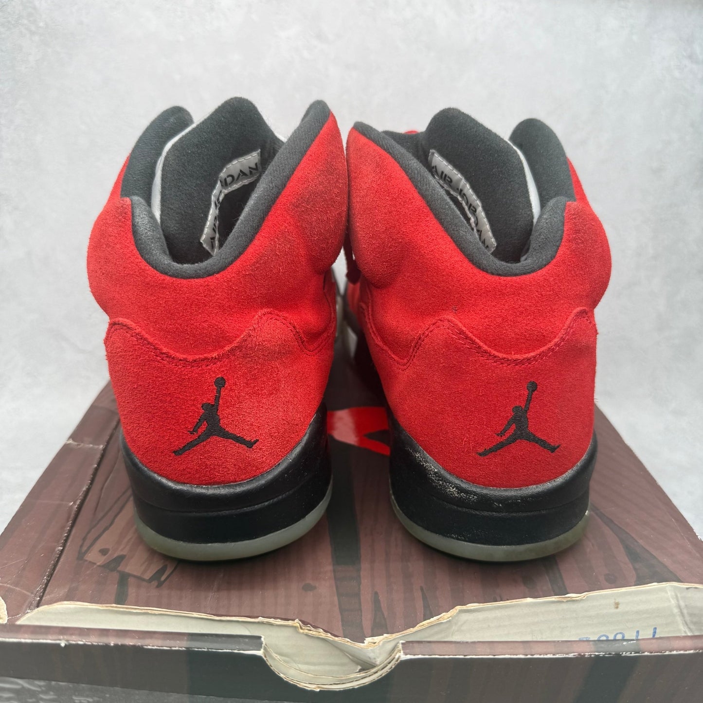 Jordan 5 Retro Raging Bull Red (2021) *pre - owned* SIZE 12 - Kicks Collective PA - Jordan - DD0587-600 - Men's Shoes - 12M/13.5W - Pre - Owned - Original Box (Damaged)