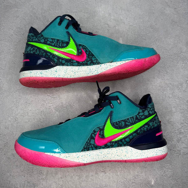 Nike Zoom LeBron NXXT Gen AMPD South Beach (Translucent Outsole) *pre - owned* SIZE 12 - Kicks Collective PA - Nike - FJ1566-300 - Men's Shoes - 12M/13.5W - Pre - Owned - No Box