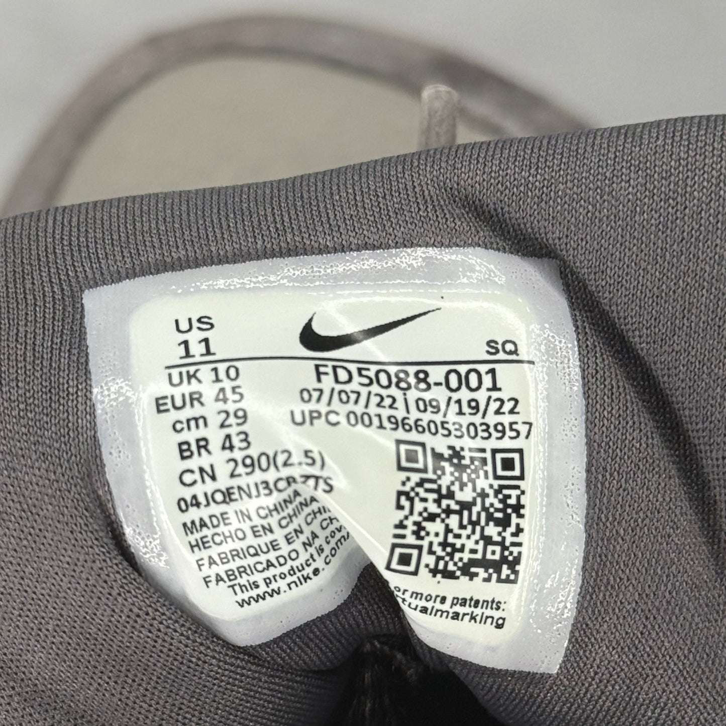 Nike Air Max 1 Crepe Soft Grey *pre - owned* SIZE 11 - Kicks Collective PA - Nike - FD5088 - 001 - Men's Shoes - 11M/12.5W - Pre - Owned