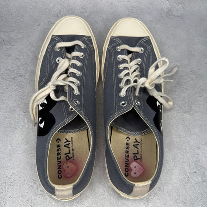 Converse Chuck Taylor All Star 70 Ox Comme des Garcons PLAY Grey *pre - owned* SIZE 12 - Kicks Collective PA - Converse - 171849C/A08797C - Men's Shoes - 12M/13.5W - Pre - Owned - No Box