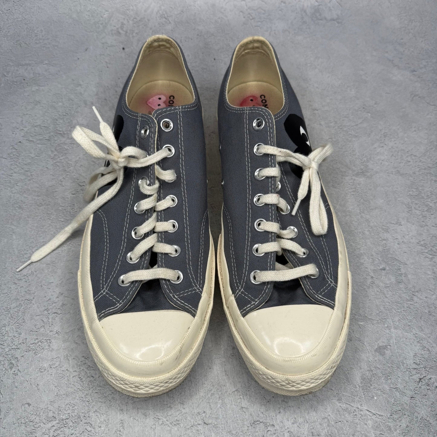 Converse Chuck Taylor All Star 70 Ox Comme des Garcons PLAY Grey *pre - owned* SIZE 12 - Kicks Collective PA - Converse - 171849C/A08797C - Men's Shoes - 12M/13.5W - Pre - Owned - No Box