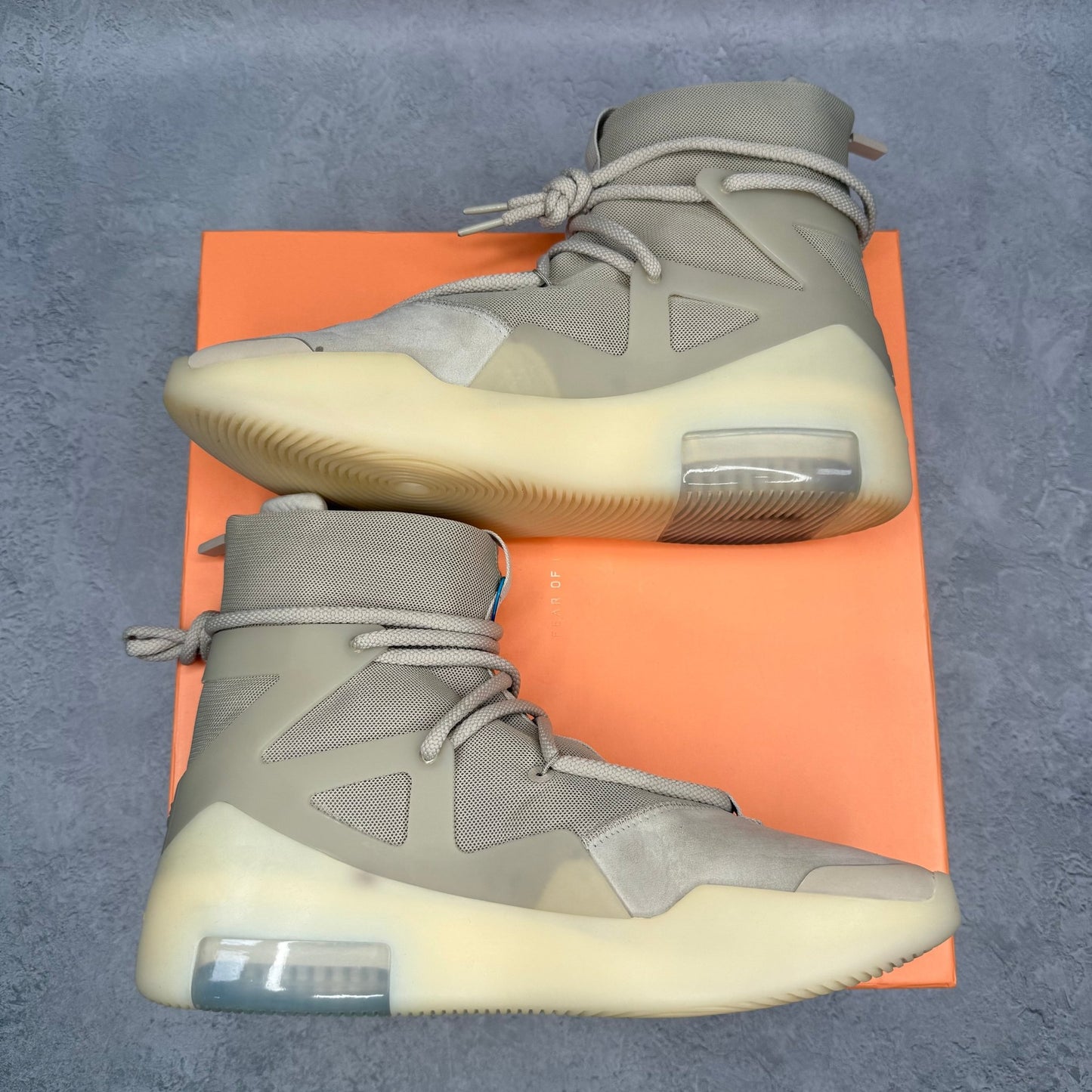 Nike Air Fear of God 1 Oatmeal *pre - owned* SIZE 9.5 - Kicks Collective PA - Nike - AR4237-900 - Men's Shoes - 9.5M/11W - Pre - Owned
