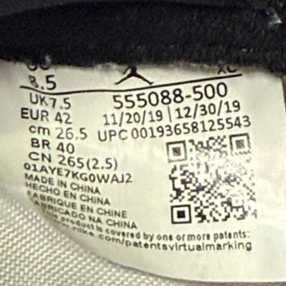 Jordan 1 Retro High Court Purple White *pre-owned* SIZE 8.5