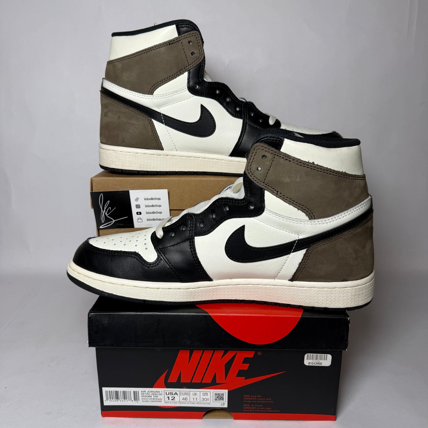 Air Jordan 1 High Retro OG Dark Mocha *pre-owned* (SIZE 12)