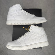 Jordan 1 Mid Triple White pre-owned size 8