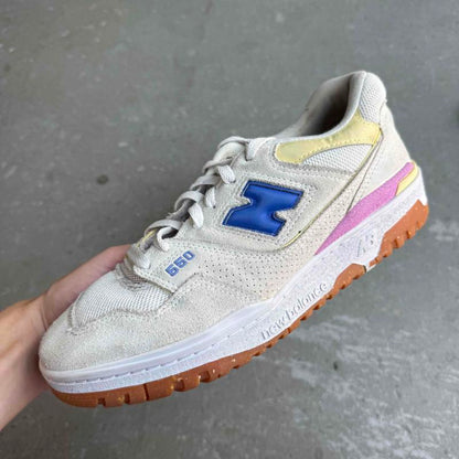 New Balance 550 Sea Salt Marine Blue (Women's) *pre-owned* SIZE 10W