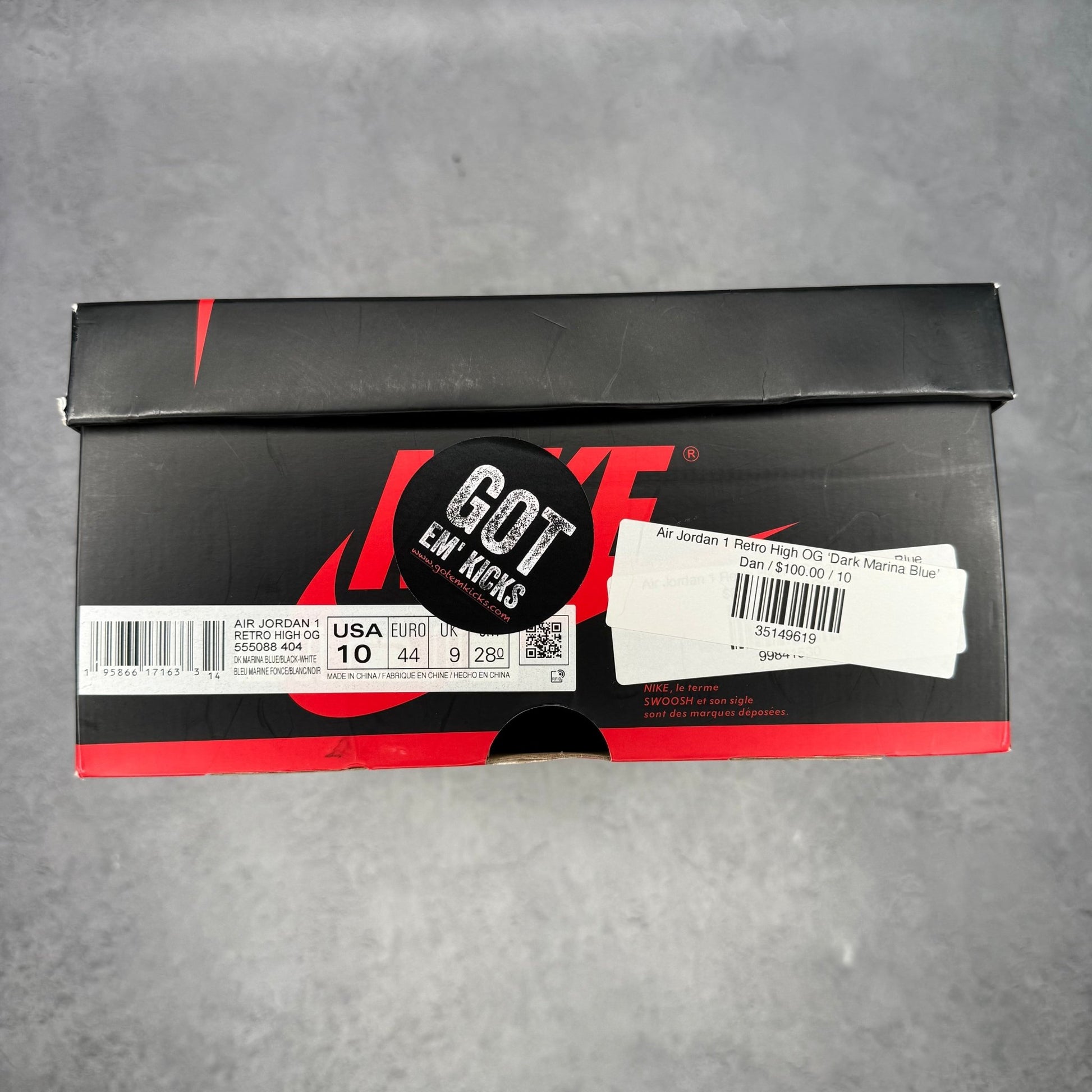 Jordan 1 High Dark Marina Blue *pre - owned* SIZE 10 - Kicks Collective PA - Jordan - 555088-404 - Men's Shoes - 10M/11.5W - Pre - Owned - No Box