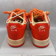 Nike Air Force 1 Low White Orange Custom (2021) 10 (Pre-Owned) - aux