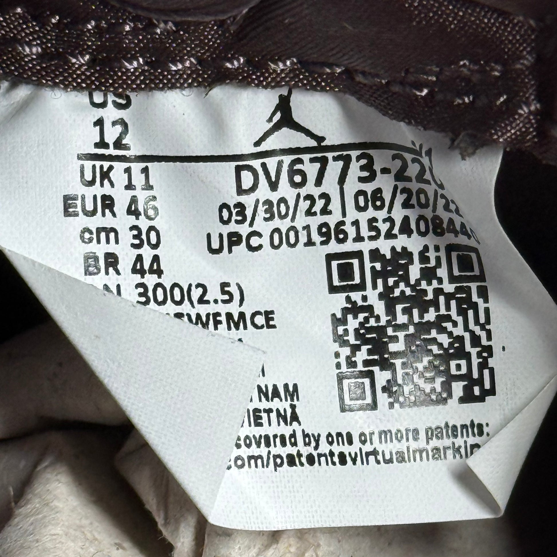 Jordan 4 Retro SP A Ma Maniére Violet Ore *pre-owned* SIZE 12