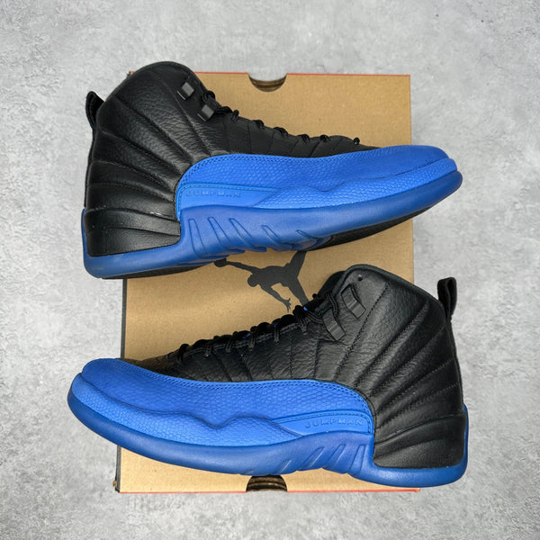 Jordan 12 Retro Black Game Royal *pre - owned* SIZE 8 - Kicks Collective PA - Jordan - 130690-014 - Men's Shoes - 8M/9.5W - Pre - Owned