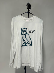OVO x NFL Philadelphia Eagles White L/S - Kicks Collective PA - OVO - `ovonfl - Apparel - XXL - Brand New - No Box