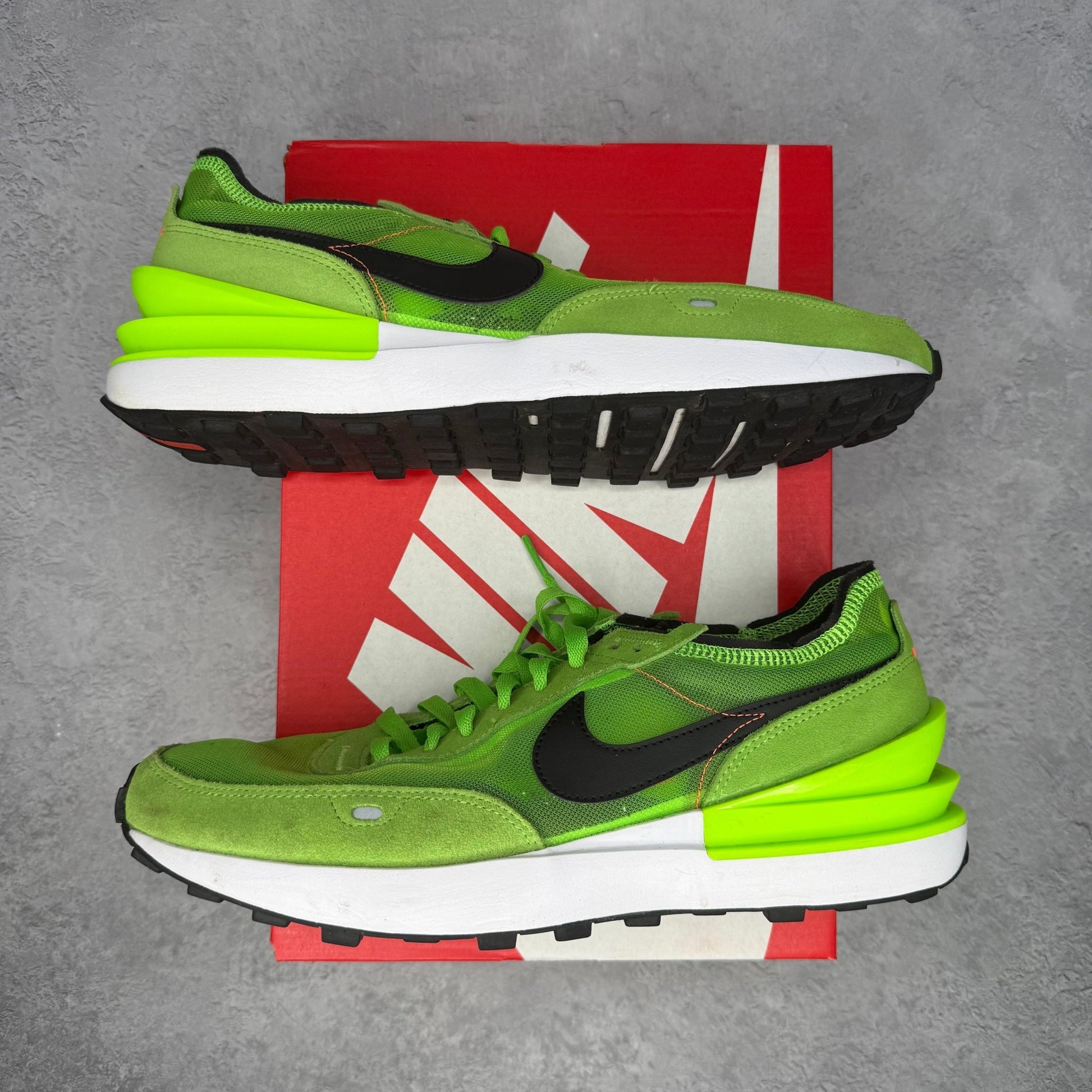 Nike Waffle One Electric Green *pre - owned* SIZE 11 - Kicks Collective PA - Nike - DA7995-300 - Men's Shoes - 11M/12.5W - Pre - Owned