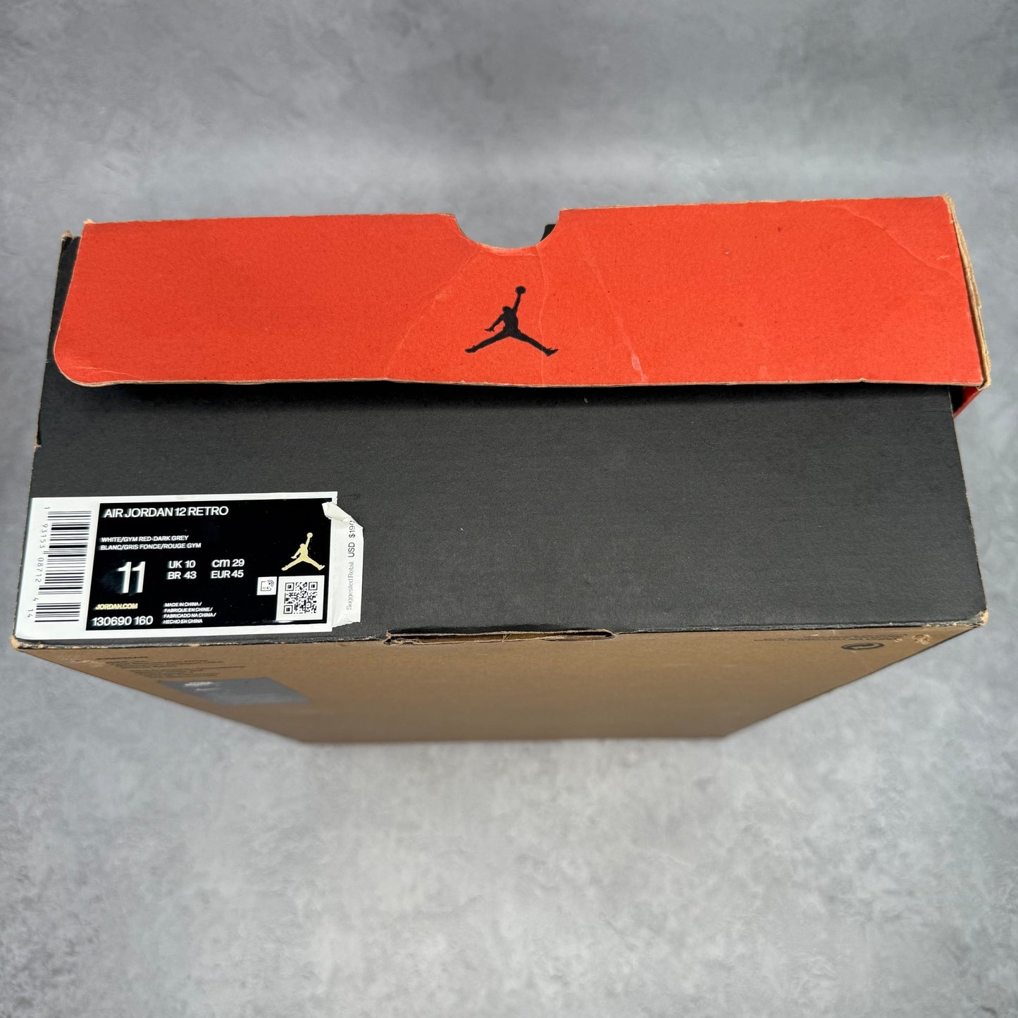 Jordan 12 Retro White Dark Grey *pre - owned* SIZE 11 - Kicks Collective PA - Jordan - 130690-160 - Men's Shoes - 11M/12.5W - Pre - Owned