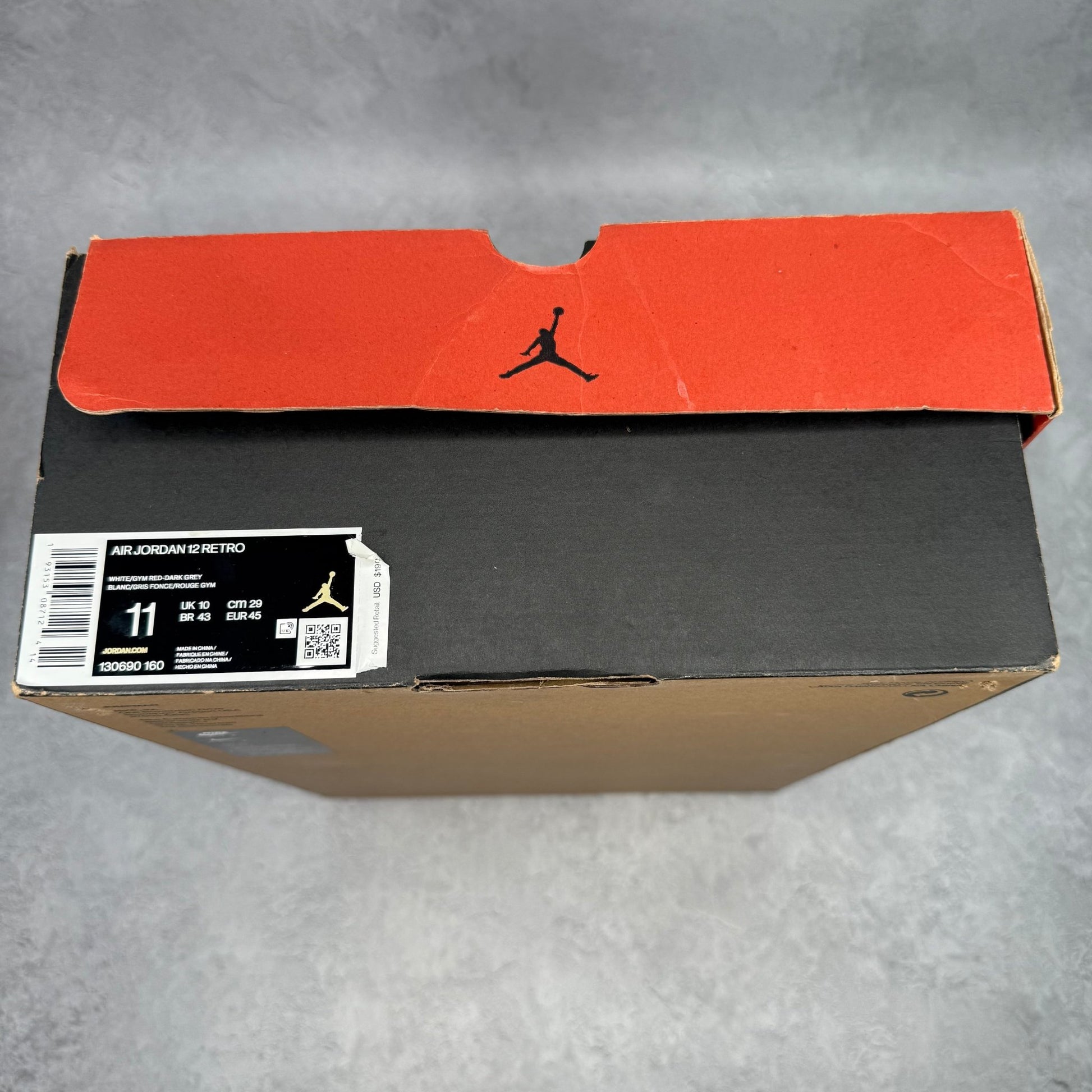 Jordan 12 Retro White Dark Grey *pre - owned* SIZE 11 - Kicks Collective PA - Jordan - 130690-160 - Men's Shoes - 11M/12.5W - Pre - Owned