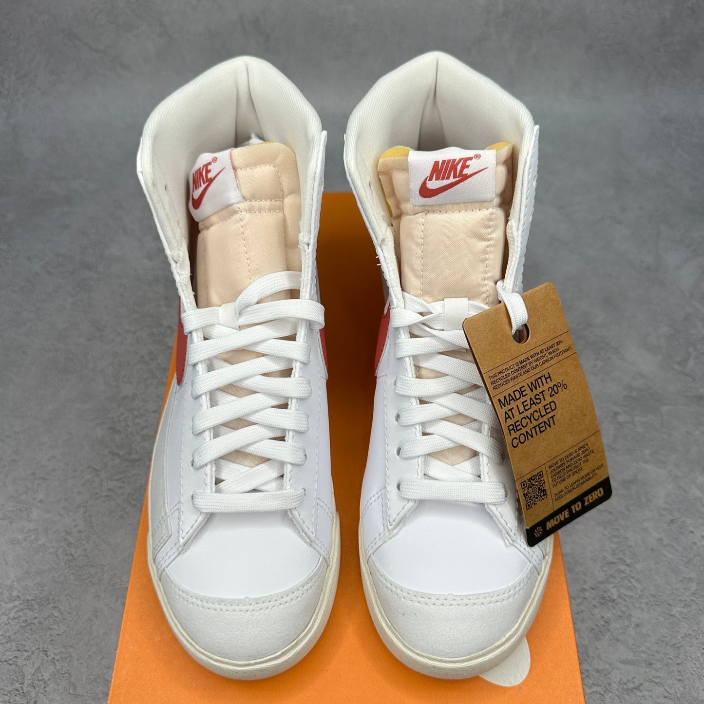 Nike Blazer Mid 77 White Adobe Red Stardust Sail (Women's) - Kicks Collective PA - Nike - FZ3626 - 100 - Women's Shoes - 7M/8.5W - Brand New