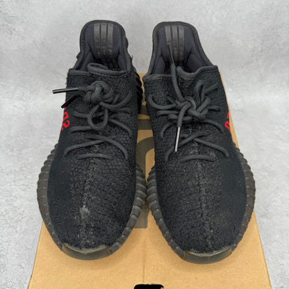 adidas Yeezy Boost 350 V2 Black Red *pre-owned* SIZE 8