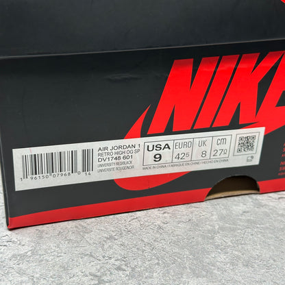 Jordan 1 Retro High OG Spider-Man Across the Spider-Verse VNDS *pre-owned* SIZE 9
