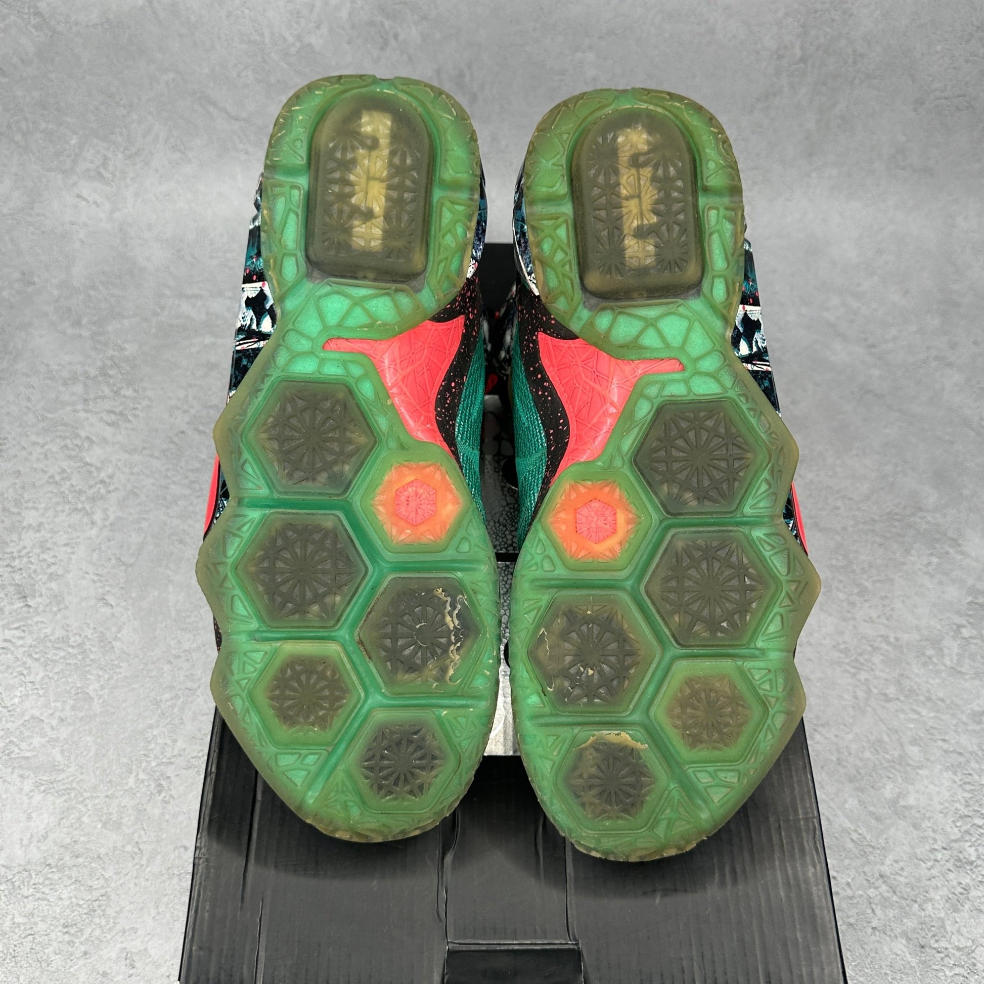 Nike LeBron 12 Akron Birch *pre - owned* SIZE 9.5 - Kicks Collective PA - Nike - 707558-363 - Men's Shoes - 9.5M/11W - Pre - Owned