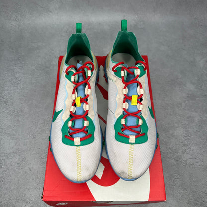 Nike React Element 55 Guava Ice Vast Grey Lucid Green *pre-owned* SIZE 10.5