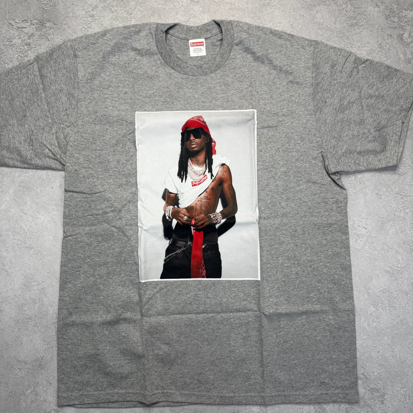 Supreme Playboi Carti Tee Grey SIZE L
