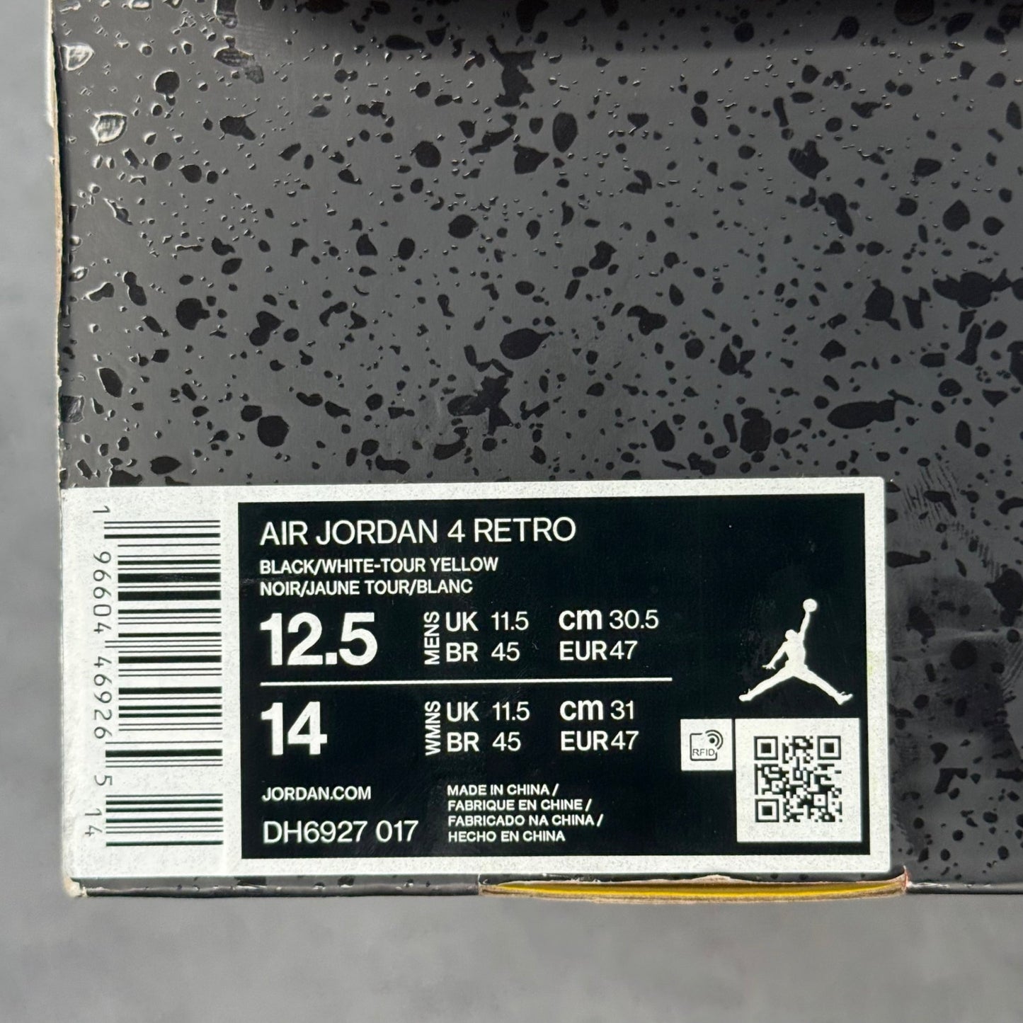Jordan 4 Retro Thunder (2023) - Kicks Collective PA - Jordan - DH6927 - 017 - Men's Shoes - 12.5M/14W - Brand New