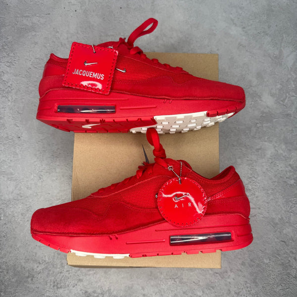 Nike Air Max 1 '86 Jacquemus Mystic Red (Women's) *pre - owned* SIZE 12W - Kicks Collective PA - Nike - HM6690-600 - Women's Shoes - 10.5M/12W - Pre - Owned