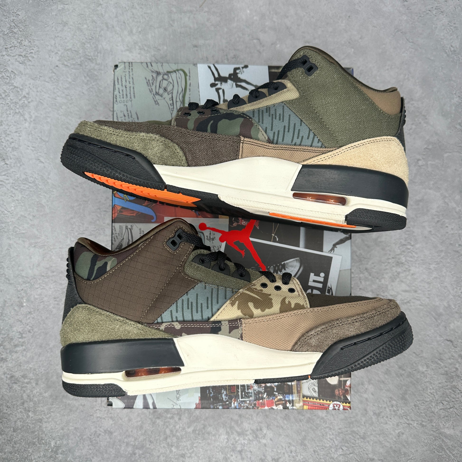 Jordan 3 Retro Patchwork Camo *pre-owned* SIZE 10