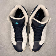 Jordan 13 Retro Obsidian Powder Blue White *pre - owned* SIZE 11 - Kicks Collective PA - Jordan - 414571-144 - Men's Shoes - 11M/12.5W - Pre - Owned - No Box