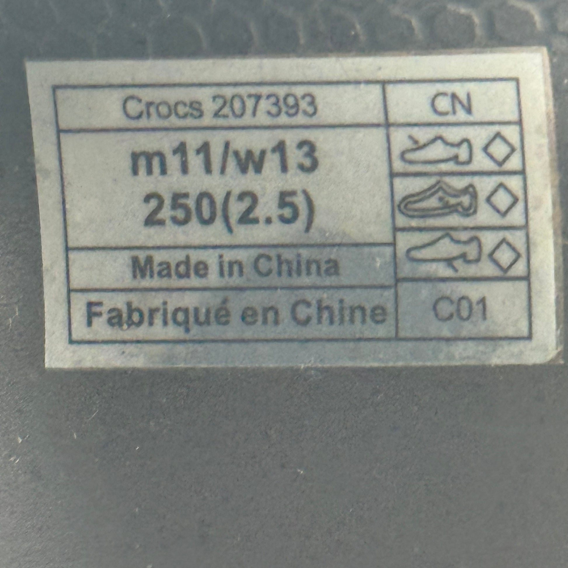 Crocs Pollex Clog by Salehe Bembury Sasquatch *pre-owned* SIZE 11