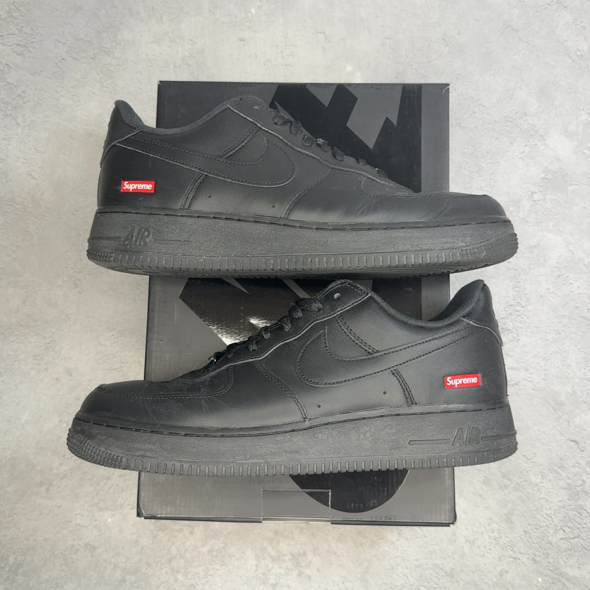 Nike Air Force 1 Low Supreme Black 10.5 (Pre-Owned) - Kicks Collective PA - Nike - CU9225-001-10.5-PO-1 - Pre-Owned Sneakers - 10.5