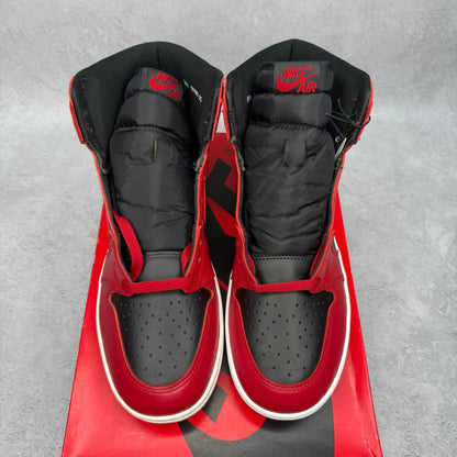Jordan 1 Retro High '85 Varsity Red *pre - owned* SIZE 9.5 - Kicks Collective PA - Jordan - BQ4422-600 - Men's Shoes - 9.5M/11W - Pre - Owned - Original Box (Damaged)